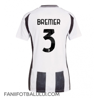 Juventus Gleison Bremer #3 Tricou Fotbal Replică 2024-25 Femei Acasa